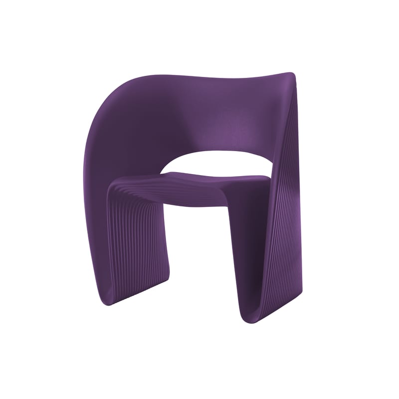 Mobilier - Fauteuils - Fauteuil Raviolo plastique violet / Ron Arad, 2011 - Magis - Violet - Polyéthylène rotomoulé