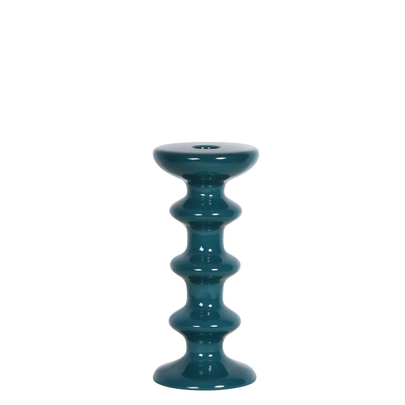 Dekoration - Kerzen, Kerzenleuchter und Windlichter - Kerzenleuchter Slave keramik blau / Keramik - H 20 cm - Maison Sarah Lavoine - Blau „Sarah“ - Keramik