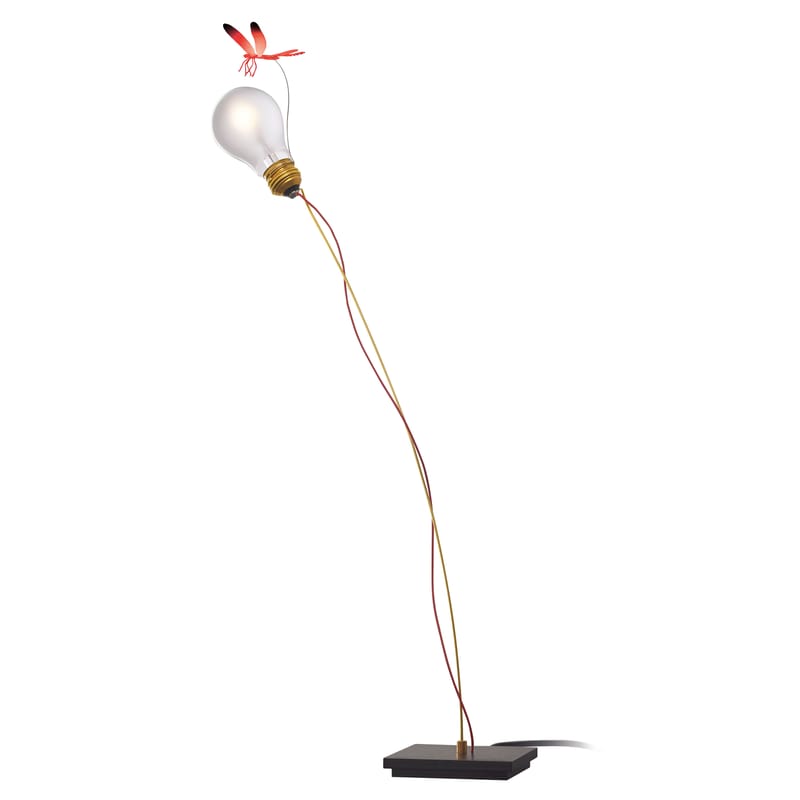 Luminaire - Lampes de table - Lampe de table I Ricchi Poveri - Bzzzz métal rouge - Ingo Maurer - Libellule rouge - Métal