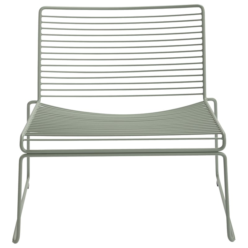 Möbel - Lounge Sessel - Lounge Sessel Hee metall grün - Hay - Khaki-grün - lackierter Stahl