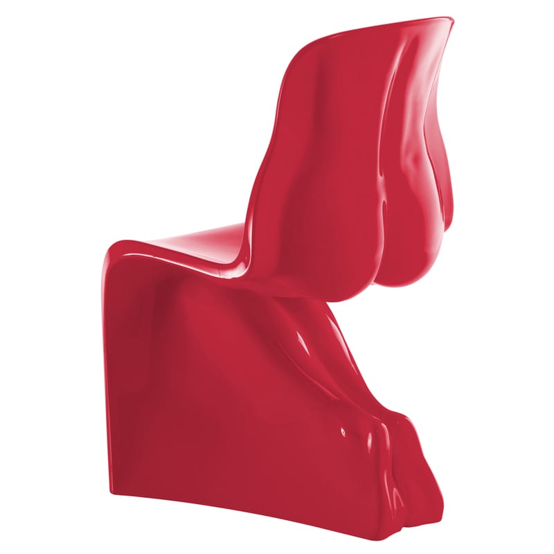 Mobilier - Chaises, fauteuils de salle à manger - Chaise Her plastique rouge / laquée - Casamania - Rouge - Polyéthylène