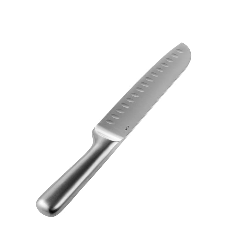 Table et cuisine - Couteaux et planches à découper - Couteau Santoku Mami métal / Grand - L 32 cm - Alessi - Grand / Acier - Acier inoxydable