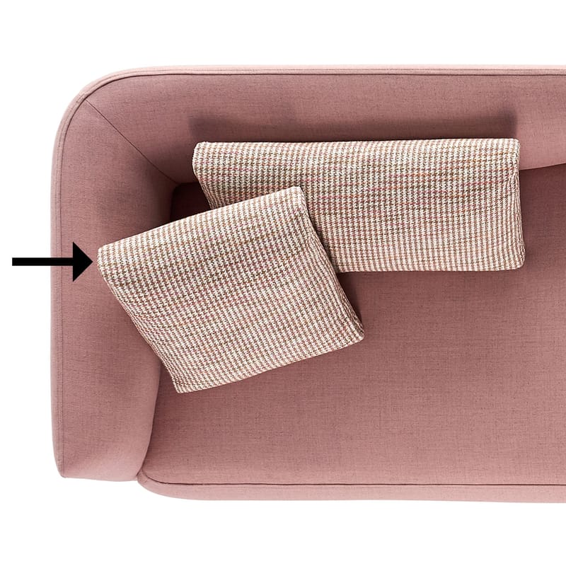 Furniture - Sofas - Cosy Cushion textile pink multicoloured / 50 x 50 - MDF Italia - Cushion / 50 x 50 cm -  Plumes, Fabric