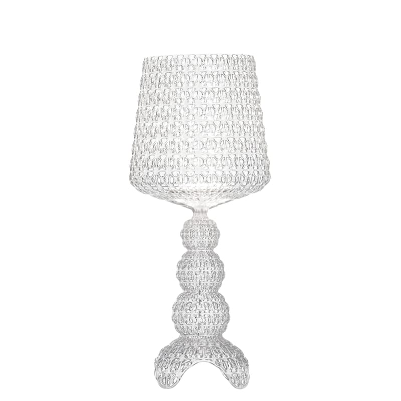 Luminaire - Lampes de table - Lampe à poser Mini Kabuki LED plastique transparent / H 70 cm - Kartell - Cristal - Polycarbonate 2.0