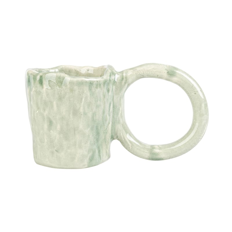 Table et cuisine - Tasses et mugs - Tasse Donut Large céramique vert / Edition limitée - Fait main - PIA CHEVALIER - Citron Vert - Faïence émaillée