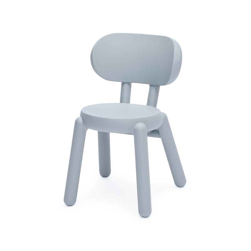 Mobilier - Chaises, fauteuils de salle à manger - Chaise Kaboom plastique bleu gris / Polyéthylène recyclé - Fatboy - Bleu-gris Fog - Polyéthylène