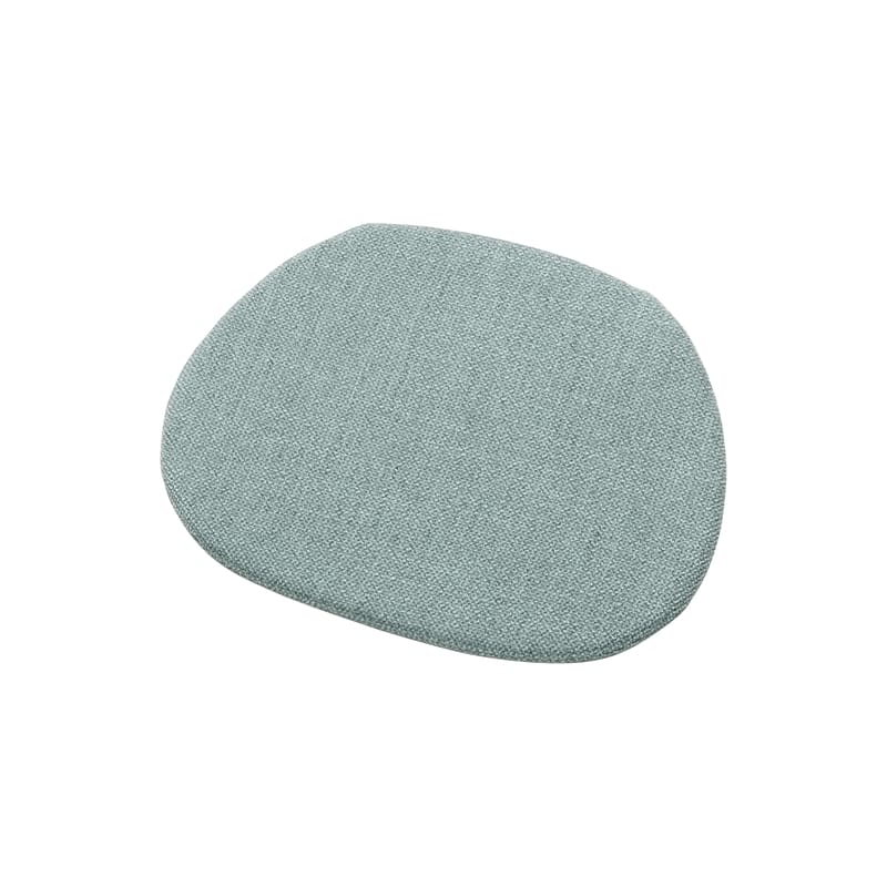 Décoration - Coussins - Coussin d\'assise Soft Seat tissu bleu gris / type B - L 41,5 x P 37 cm - Vitra - Gris-bleu (tissu Corsaro) - Tissu