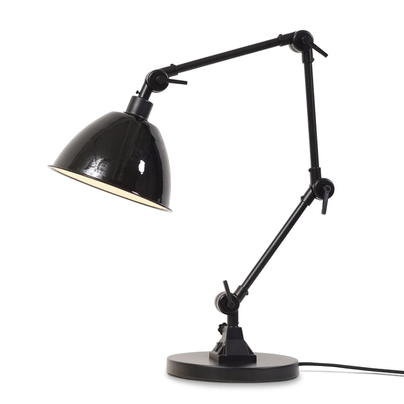Luminaire - Lampes de table - Lampe de table Amsterdam métal noir / Abat-jour métal - H 100 cm max. - It\'s about Romi - Noir - Fer