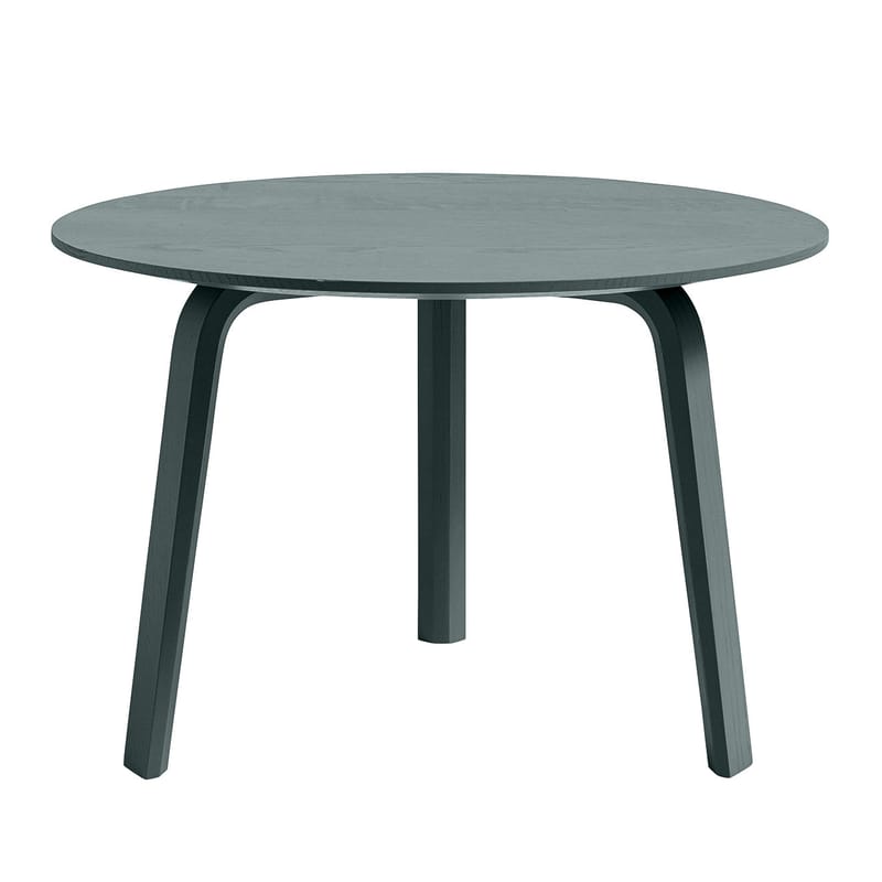 Mobilier - Tables basses - Table basse Bella bois vert / Ø 60 x H 39 cm - Hay - Vert foncé - Chêne teinté