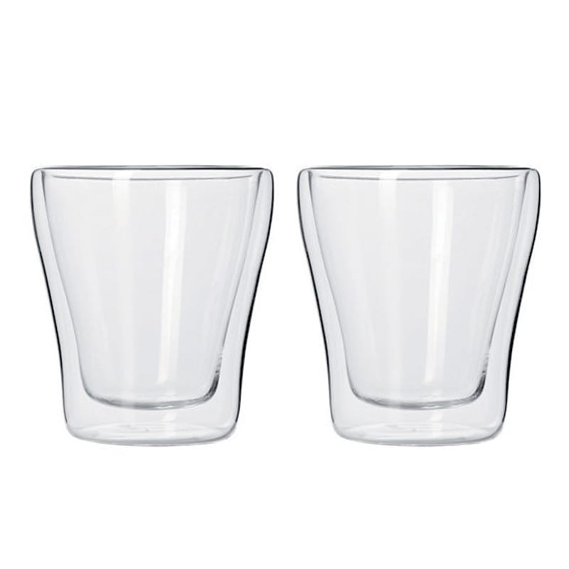 Table et cuisine - Tasses et mugs - Tasse à espresso Duo verre transparent / Lot de 2 - 40 ml - Leonardo - Transparent - Verre