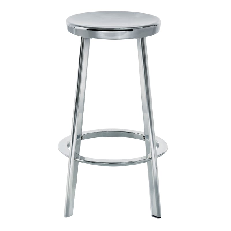 Furniture - Bar Stools - Déjà-vu Bar stool metal H 66 cm - Metal - Magis - Stool H 66 cm - Cast aluminium, Polished aluminium