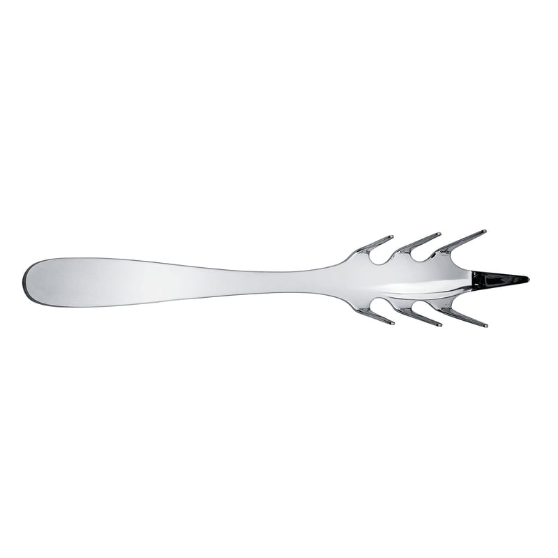 Tableware - Cutlery - Eat.it Spaghetti spoon metal - Alessi - Polished metal - Stainless steel 18/10