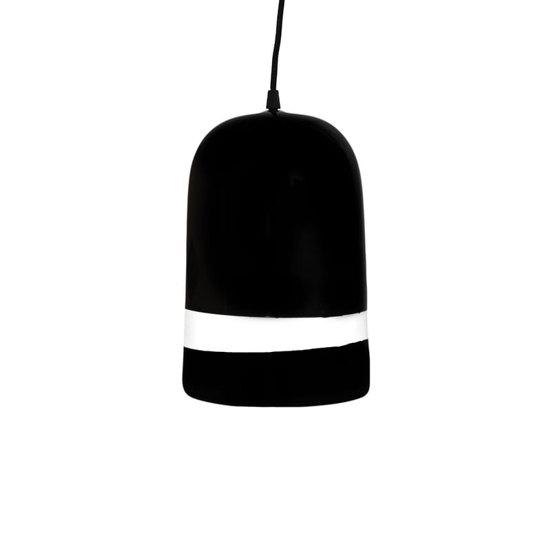 Luminaire - Suspensions - Suspension Sicilia céramique noir / Ø 19 cm - Maison Sarah Lavoine - Radis noir - Céramique, Métal