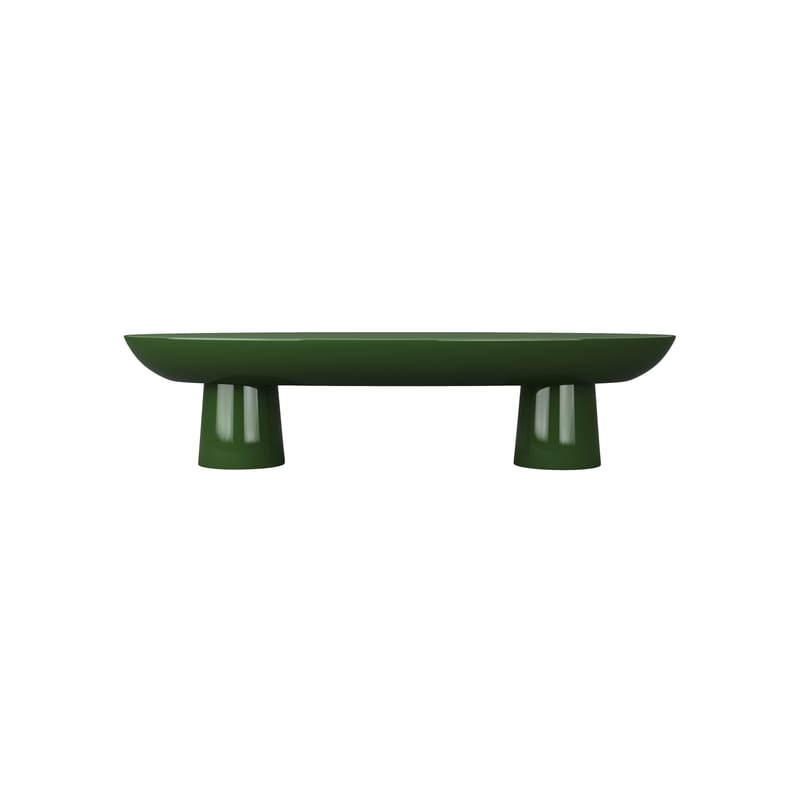 Mobilier - Tables basses - Table basse Tabata vert / Fibre de verre - 150 x 65 x H 34 cm - POPUS EDITIONS - Vert - Fibre de verre laquée
