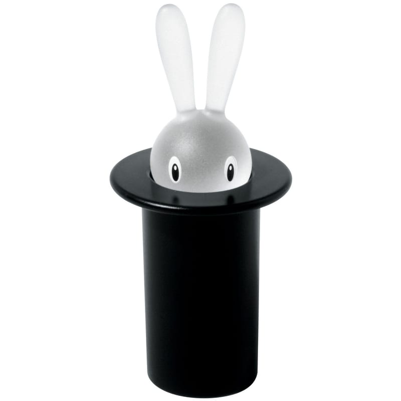Tableware - Fun in the kitchen - Magic Bunny Toothpick holder plastic material black - Alessi - Black - PMMA