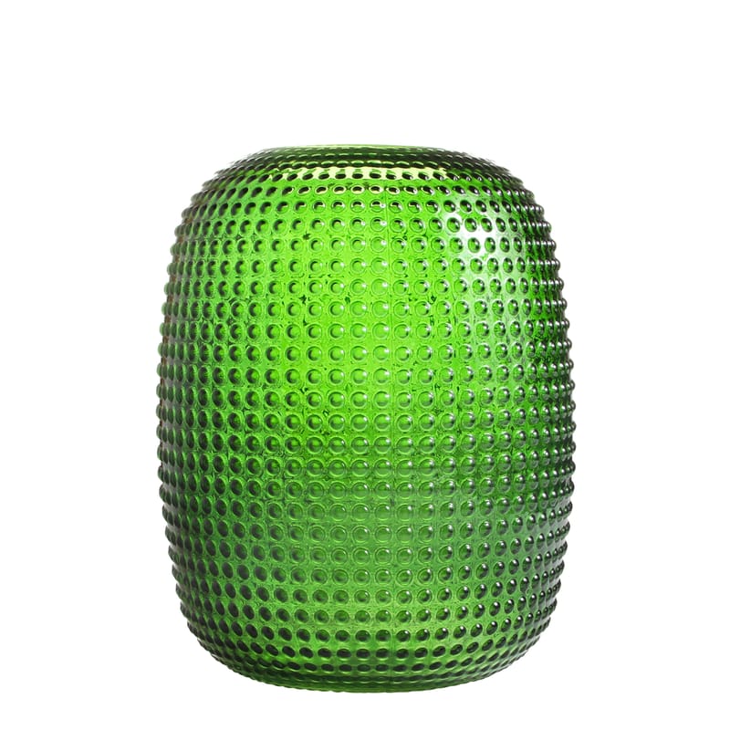 Decoration - Vases - Dotted Small Vase glass green Glass - H 26,5 cm - & klevering - Green - Glass