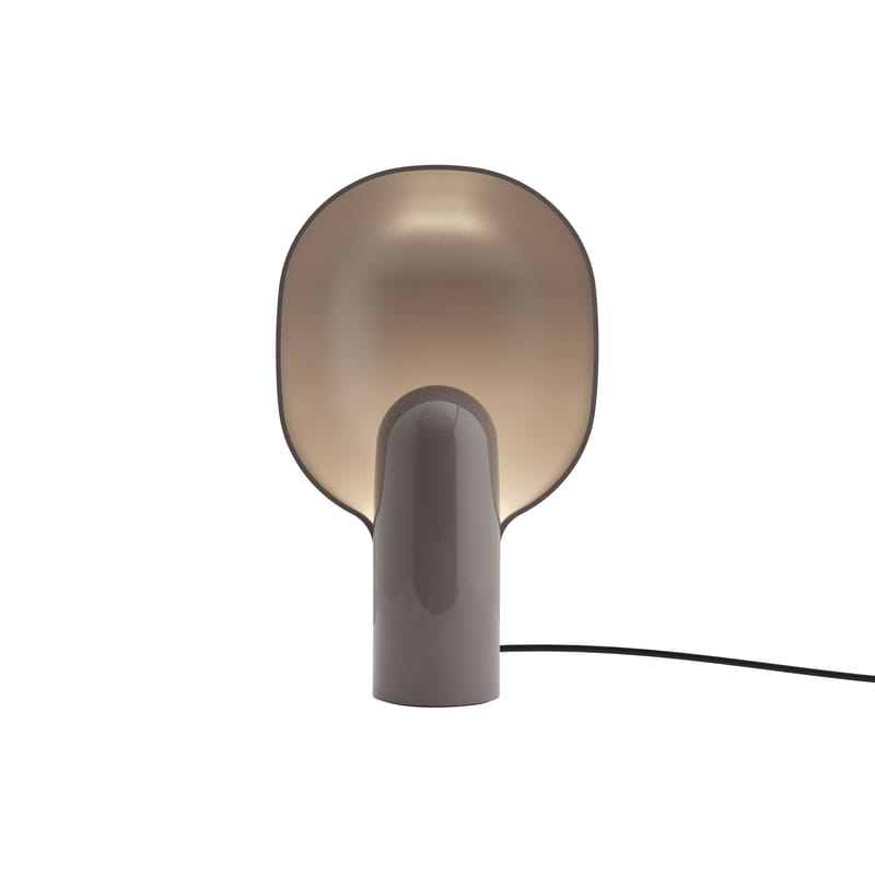 Luminaire - Lampes de table - Lampe de table Ware plastique gris / H 34 cm - NEW WORKS - Gris taupe - Acrylique, Aluminium