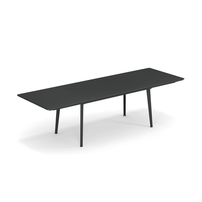 Jardin - Tables de jardin - Table à rallonge Plus4 métal / 160 à 270 cm - Emu - Fer Ancien - Acier verni