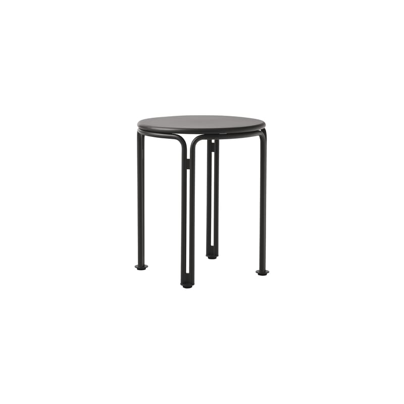 Mobilier - Tables basses - Table d\'appoint Thorvald SC102 métal noir / Ø 40 x H 46 cm - &tradition - Noir chaud - Acier