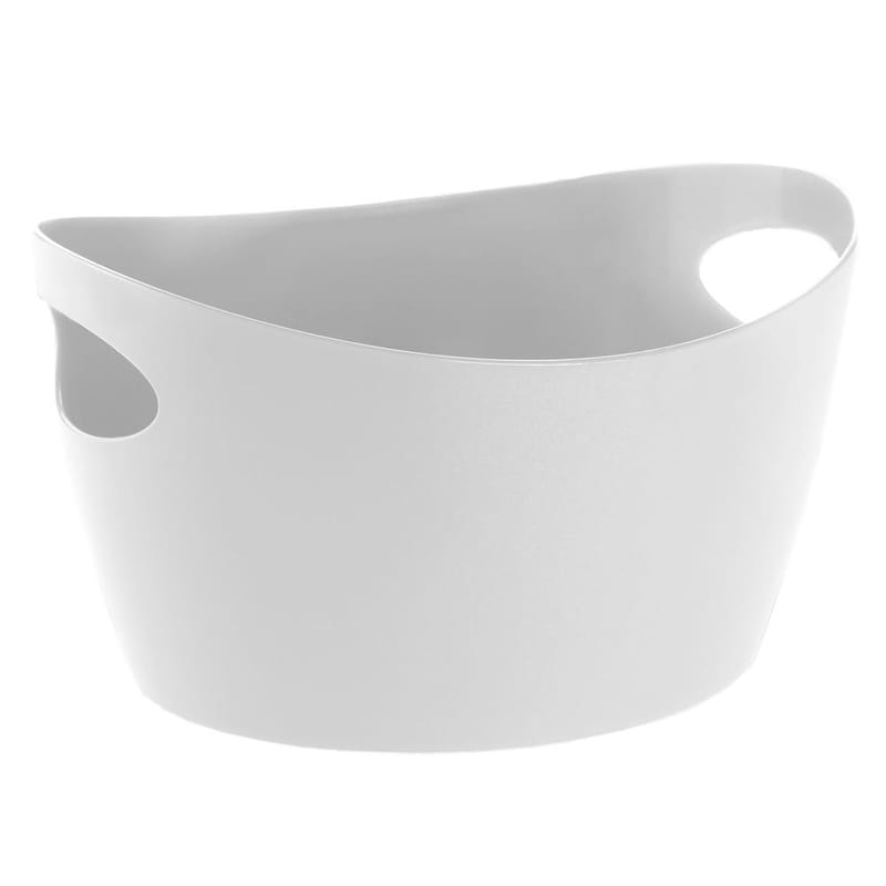 Accessories - Bathroom Accessories - Bottichelli L Basket plastic material white L 49 x H 24 cm - Koziol - White - PMMA
