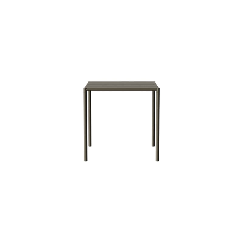 Jardin - Tables de jardin - Table carrée Sine métal vert / 75,5 x 75,5 cm - NINE - Vert foncé - Acier inoxydable