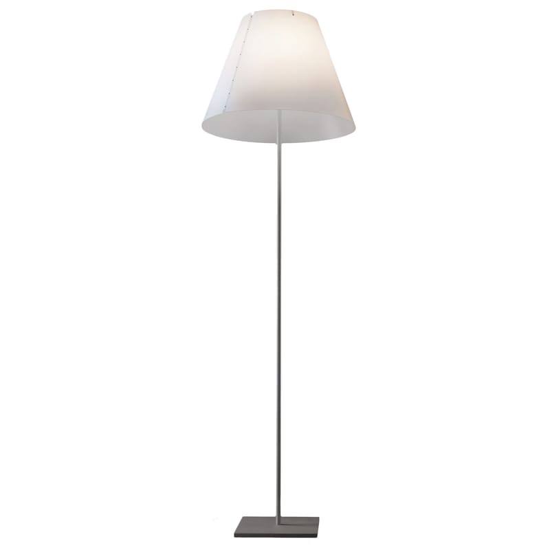Luminaire - Lampadaires - Lampadaire Grande Costanza métal plastique blanc - Luceplan - Alu / blanc - Aluminium