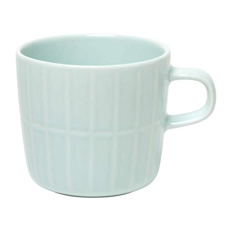 Table et cuisine - Tasses et mugs - Tasse à café Tiiliskivi céramique vert / 20 cl - Marimekko - Tiiliskivi / Menthe - Grès