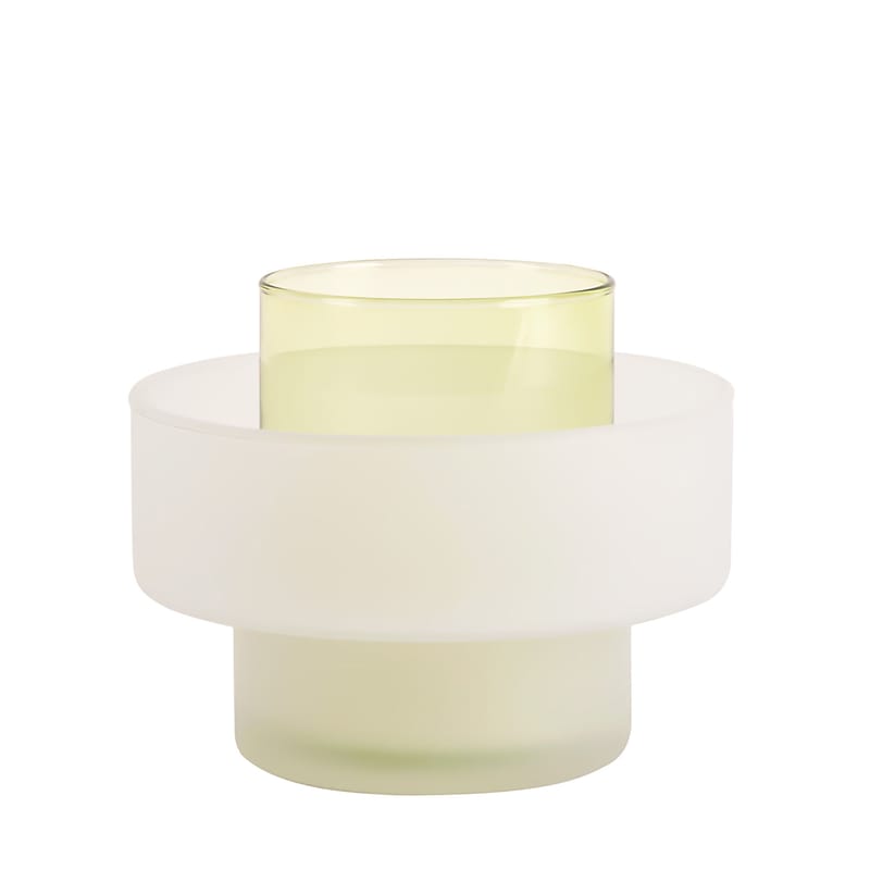Décoration - Vases - Vase Benicia verre vert - XL Boom - Vert clair / Blanc - Verre soufflé bouche