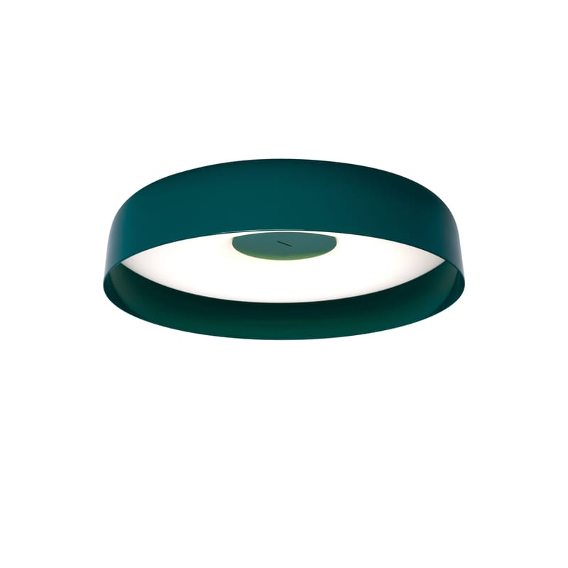 Luminaire - Appliques - Applique Papavero LED métal vert / Plafonnier - Ø 50 cm - Martinelli Luce - Vert - Aluminium peint
