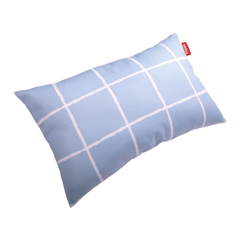 Décoration - Coussins - Coussin d\'extérieur King OUTDOOR tissu bleu / 66 x 40 cm - Fatboy - Cooldive / Bleu - Dacron, Tissu polyester