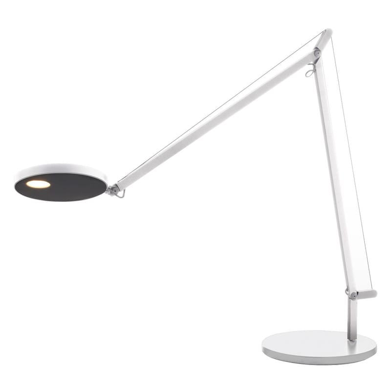 Luminaire - Lampes de table - Lampe de table Demetra LED métal blanc / détecteur de présence - Artemide - Blanc - Aluminium peint
