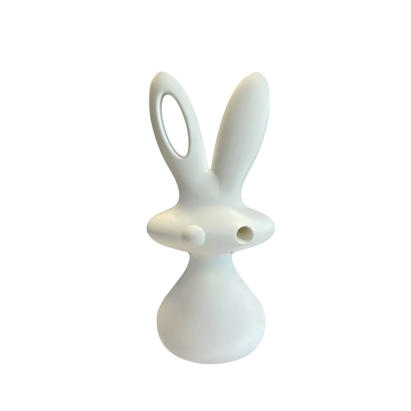 Décoration - Pour les enfants - Sculpture Bunny by Aki Kuroda plastique blanc / H 60 cm - Slide - Blanc Milky - Polyéthylène