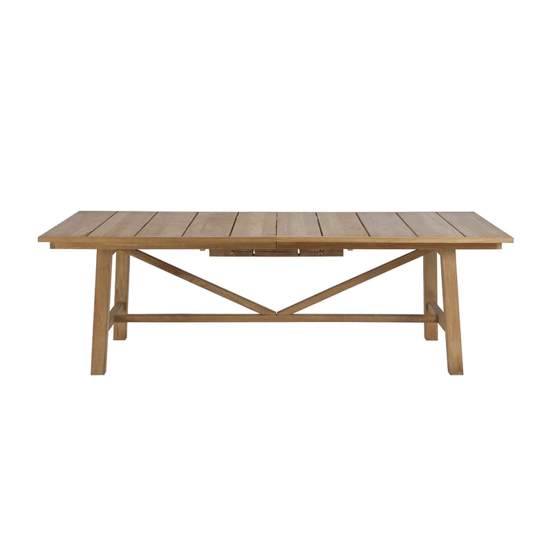 Jardin - Tables de jardin - Table à rallonge Synthesis bois naturel / L 230 à 300 cm - Teck - Unopiu - Teck - Teck