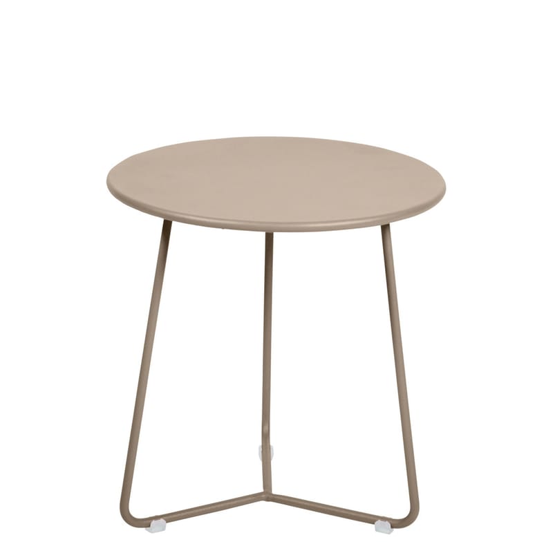 Mobilier - Tables basses - Table d\'appoint Cocotte métal gris / Tabouret - Ø 34 x H 36 cm - Fermob - Muscade - Acier peint