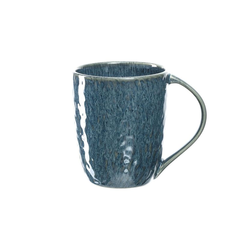 Tisch und Küche - Tassen und Becher - Tasse Matera keramik blau / Steingut - 430 ml - Leonardo - Blau - emaillierter Sandstein