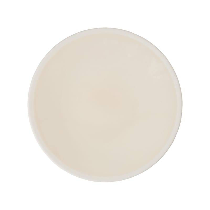 Table et cuisine - Assiettes - Assiette Sicilia céramique blanc / Ø 26 cm - Fait main en France - Maison Sarah Lavoine - Ecru - Grès peint émaillé
