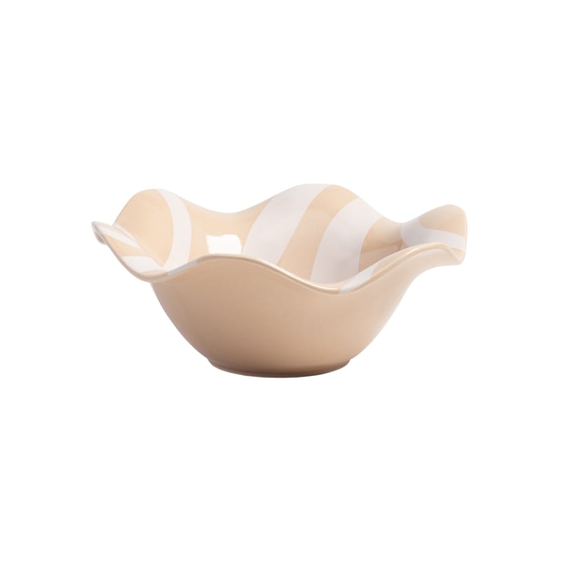Table et cuisine - Saladiers, coupes et bols - Coupe Liquid céramique beige / Ø 28 x H 11 cm - & klevering - Beige - Céramique