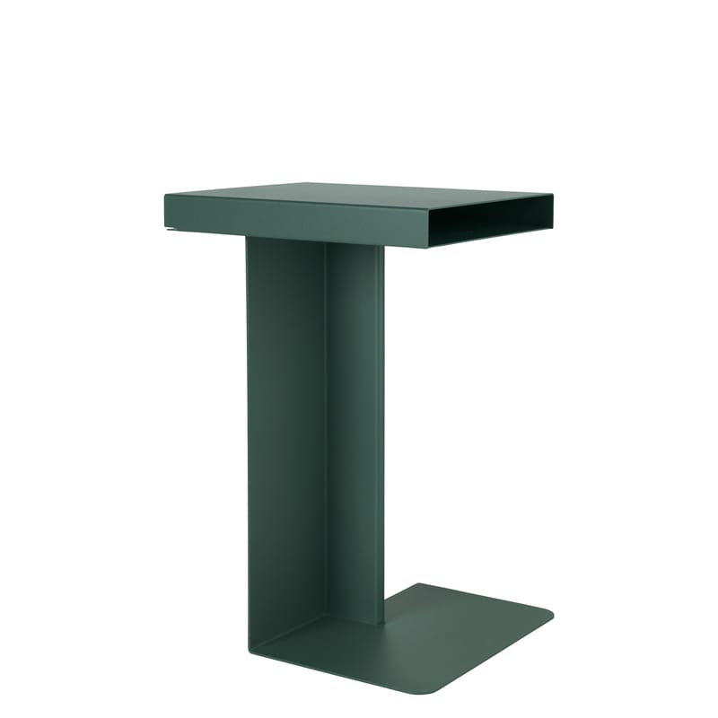 Mobilier - Tables basses - Table d\'appoint Radar métal vert / H 55 cm - Nomess - Vert sapin - Métal laqué époxy