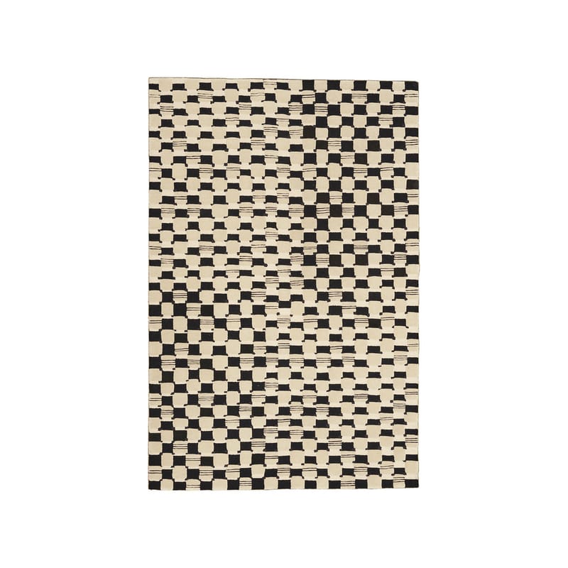 Décoration - Tapis - Tapis Damier noir / 170 x 240 - Maison Sarah Lavoine - Radis noir - Coton, Laine
