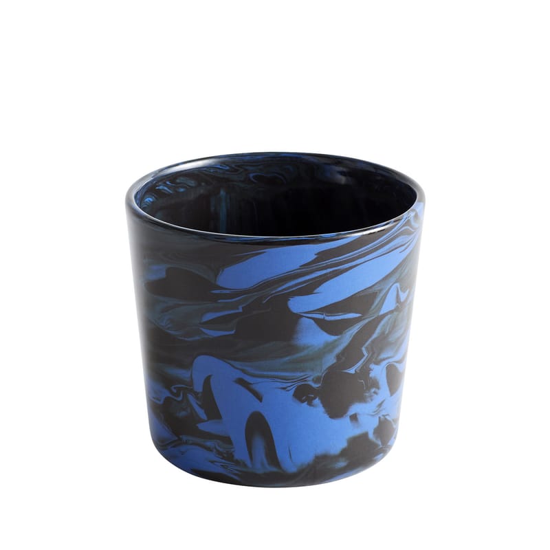 Tisch und Küche - Tassen und Becher - Tasse Marbre keramik blau schwarz / Porzellan - Hay - Blau & schwarz - Porzellan, Sandstein