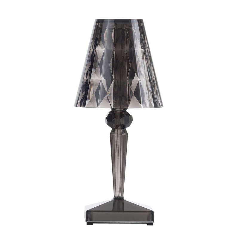 Kartell Battery LED Wireless rechargeable outdoor lamp smoke