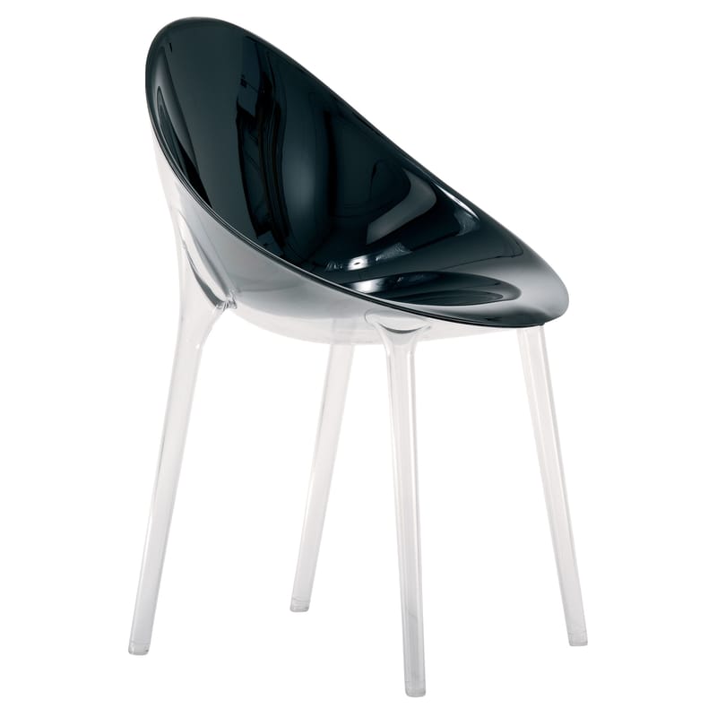 Mobilier - Chaises, fauteuils de salle à manger - Fauteuil Mr. Impossible plastique noir / opaque - Kartell - Noir opaque - Polycarbonate