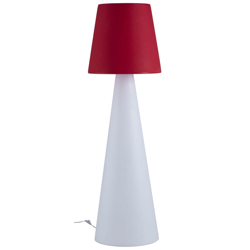 Luminaire - Lampadaires - Lampadaire Pivot plastique rouge - Slide - Rouge  / Pied blanc - polyéthène recyclable