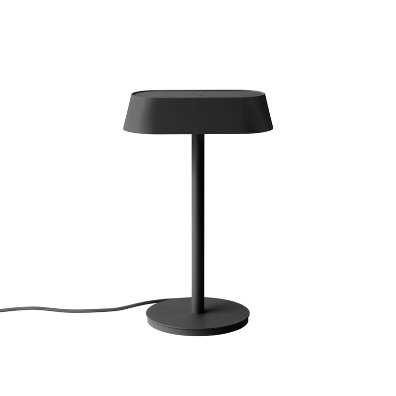 Luminaire - Lampes de table - Lampe de table Linear LED métal noir / Port USB-C - Muuto - Noir - Acier, Aluminium