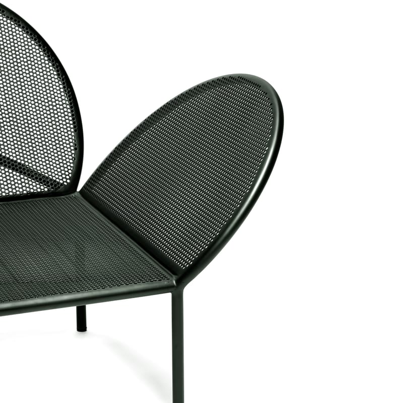 Black metal sale patio sofa