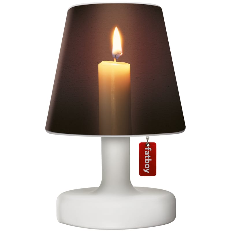 Luminaire - Lampes de table - Accessoire  plastique marron / Abat-jour Cooper Cappie pour lampe Edison the Petit - Fatboy - Candlelight / marron et beige - Polyéthylène