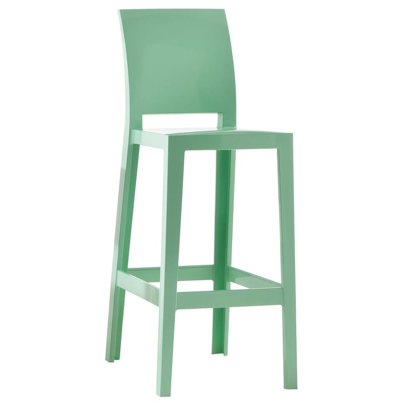 Mobilier - Tabourets de bar - Chaise de bar One more please plastique vert / H 75cm - Kartell - Vert - Polycarbonate
