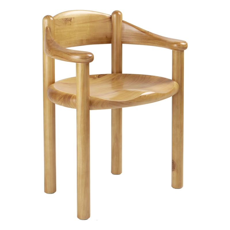 Mobilier - Chaises, fauteuils de salle à manger - Fauteuil Daumiller bois naturel / 1977 - Gubi - Pin blond - Pin massif