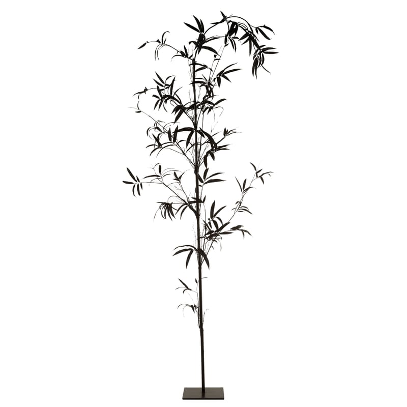 Décoration - Pots et plantes - Plante artificielle Bambou tissu noir / Ø 80 x H 270 cm - Pols Potten - Bambou / Noir - Fer, Matière plastique, Polyester