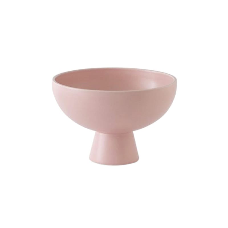 Tisch und Küche - Salatschüsseln und Schalen - Schale Strøm Small keramik rosa / Ø 15 cm - Keramik / Handgefertigt - raawii - Blush Korallenrot - Keramik
